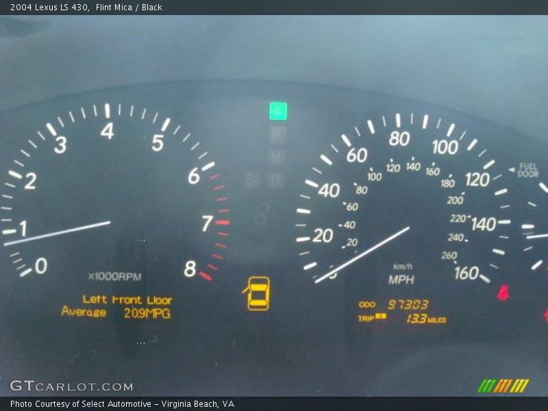 Flint Mica / Black 2004 Lexus LS 430