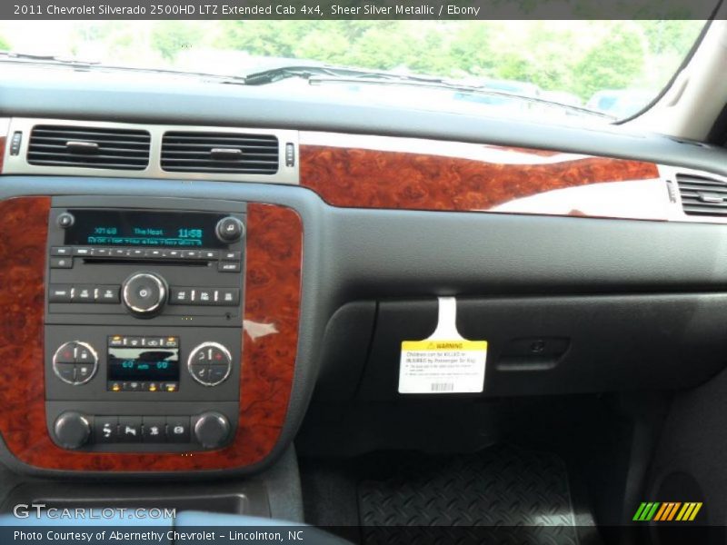 Sheer Silver Metallic / Ebony 2011 Chevrolet Silverado 2500HD LTZ Extended Cab 4x4