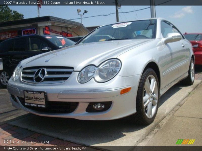 Iridium Silver Metallic / Black 2007 Mercedes-Benz CLK 350 Coupe