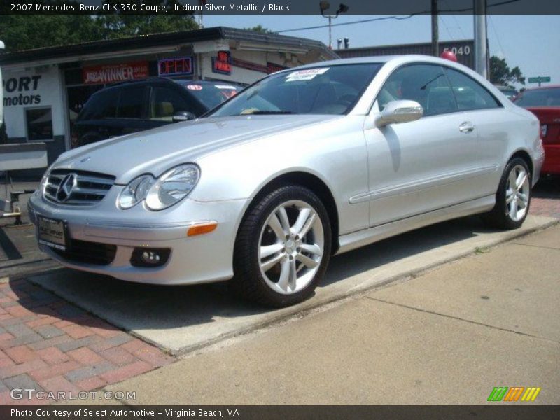 Iridium Silver Metallic / Black 2007 Mercedes-Benz CLK 350 Coupe