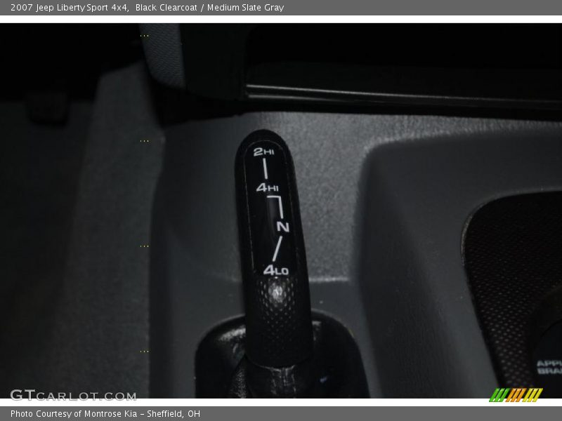 Black Clearcoat / Medium Slate Gray 2007 Jeep Liberty Sport 4x4