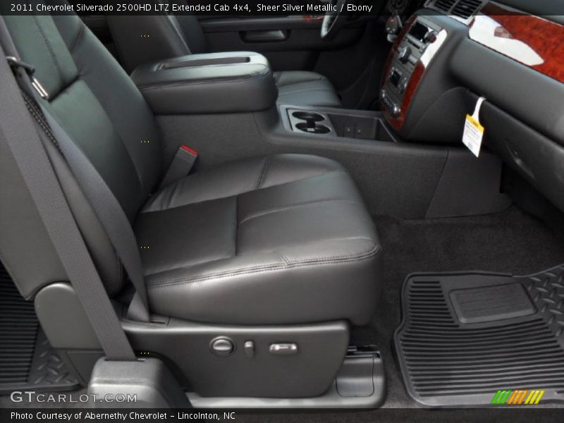 Sheer Silver Metallic / Ebony 2011 Chevrolet Silverado 2500HD LTZ Extended Cab 4x4