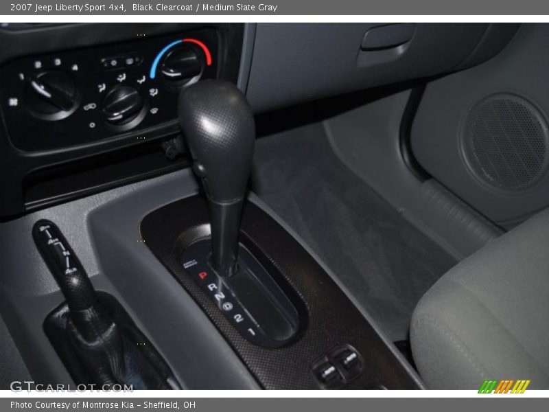 Black Clearcoat / Medium Slate Gray 2007 Jeep Liberty Sport 4x4