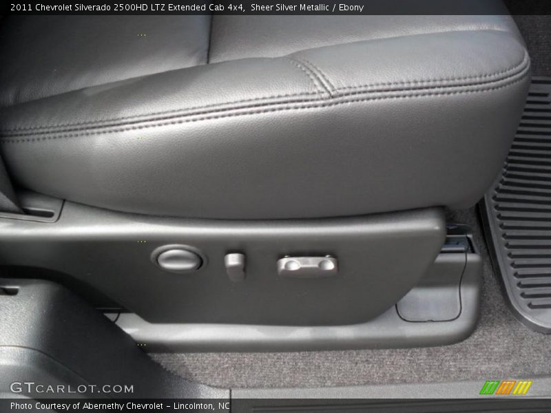 Sheer Silver Metallic / Ebony 2011 Chevrolet Silverado 2500HD LTZ Extended Cab 4x4