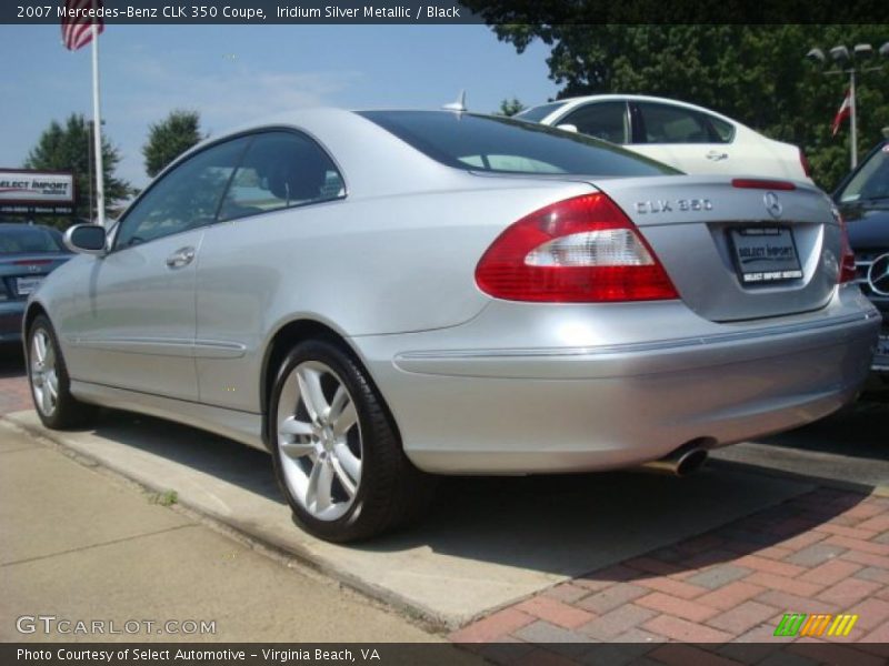 Iridium Silver Metallic / Black 2007 Mercedes-Benz CLK 350 Coupe