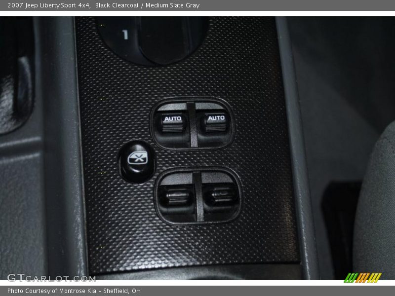 Black Clearcoat / Medium Slate Gray 2007 Jeep Liberty Sport 4x4