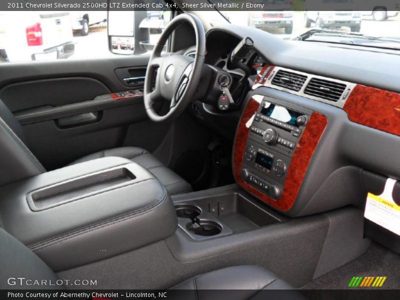 Sheer Silver Metallic / Ebony 2011 Chevrolet Silverado 2500HD LTZ Extended Cab 4x4