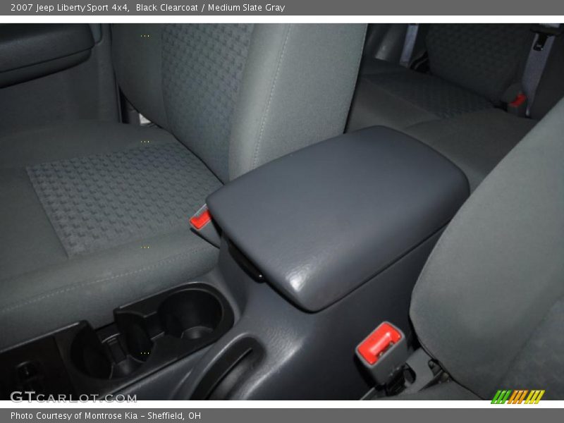 Black Clearcoat / Medium Slate Gray 2007 Jeep Liberty Sport 4x4