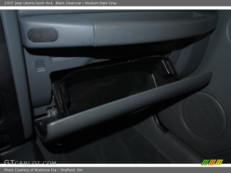 Black Clearcoat / Medium Slate Gray 2007 Jeep Liberty Sport 4x4