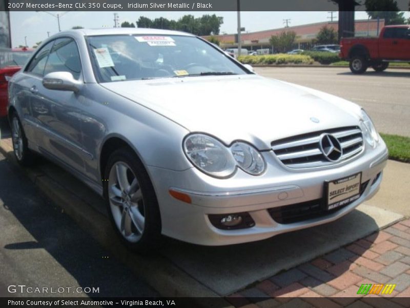 Iridium Silver Metallic / Black 2007 Mercedes-Benz CLK 350 Coupe