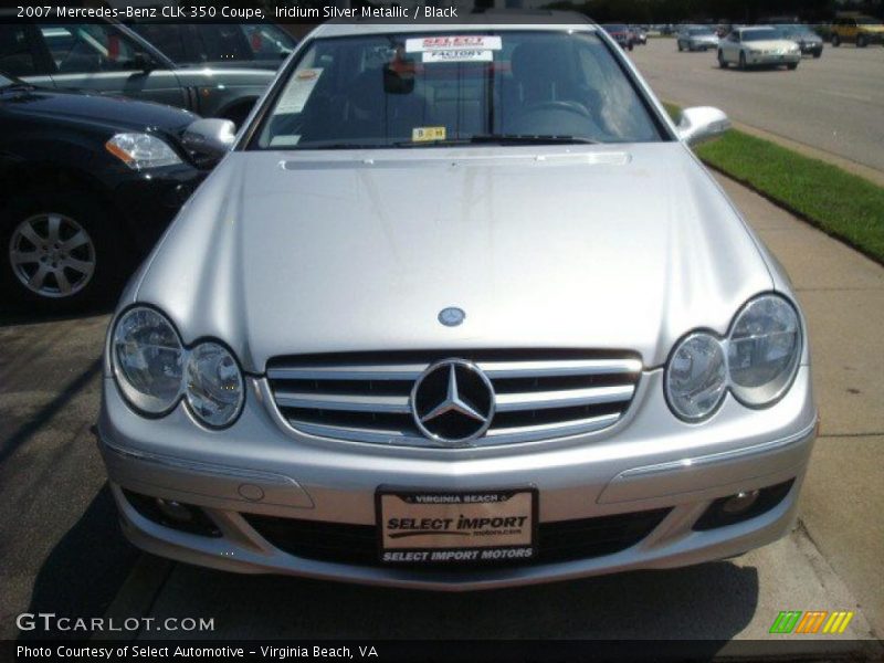 Iridium Silver Metallic / Black 2007 Mercedes-Benz CLK 350 Coupe