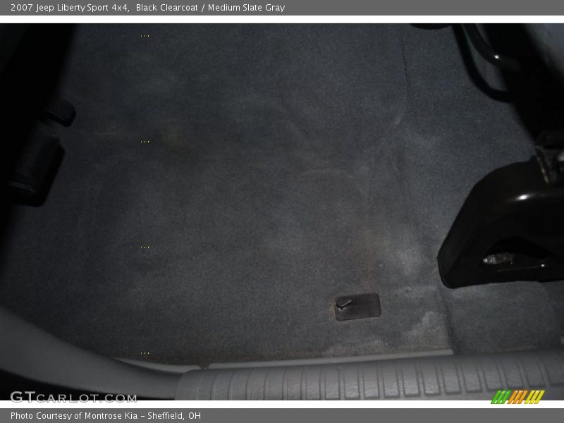 Black Clearcoat / Medium Slate Gray 2007 Jeep Liberty Sport 4x4