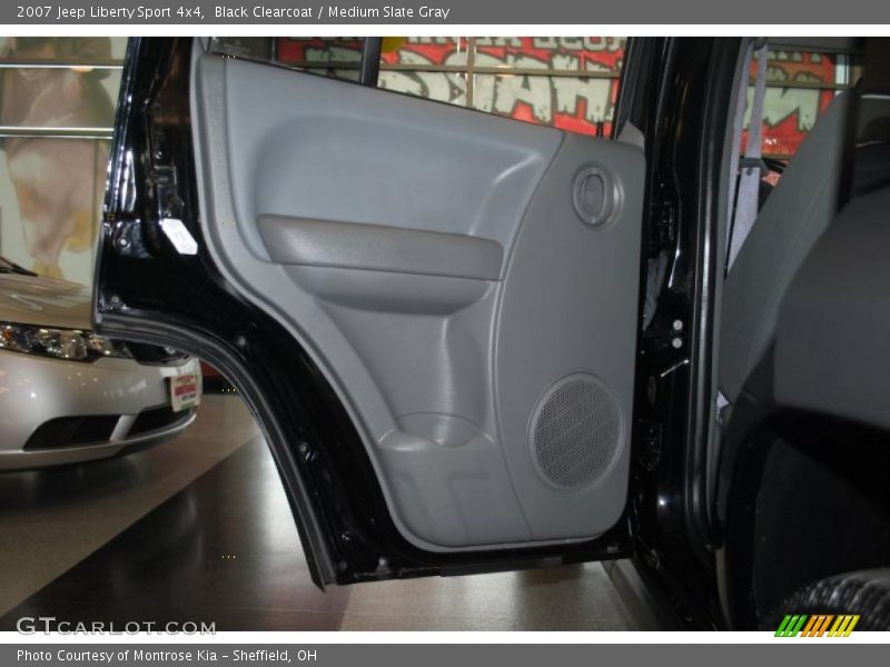 Black Clearcoat / Medium Slate Gray 2007 Jeep Liberty Sport 4x4