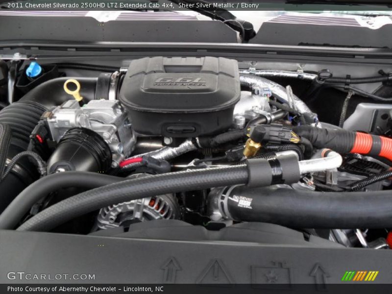 Sheer Silver Metallic / Ebony 2011 Chevrolet Silverado 2500HD LTZ Extended Cab 4x4
