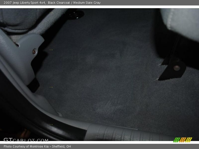 Black Clearcoat / Medium Slate Gray 2007 Jeep Liberty Sport 4x4