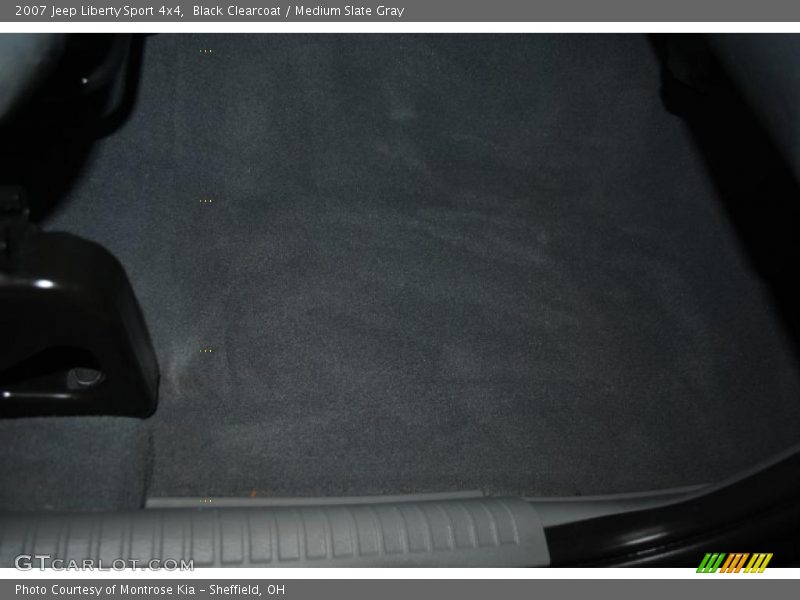 Black Clearcoat / Medium Slate Gray 2007 Jeep Liberty Sport 4x4