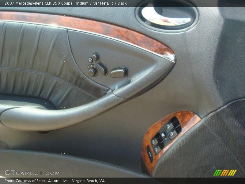 Iridium Silver Metallic / Black 2007 Mercedes-Benz CLK 350 Coupe