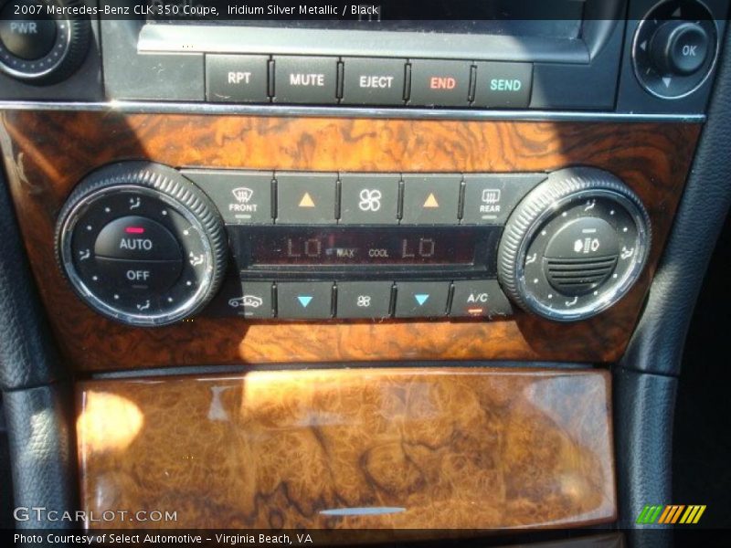Iridium Silver Metallic / Black 2007 Mercedes-Benz CLK 350 Coupe