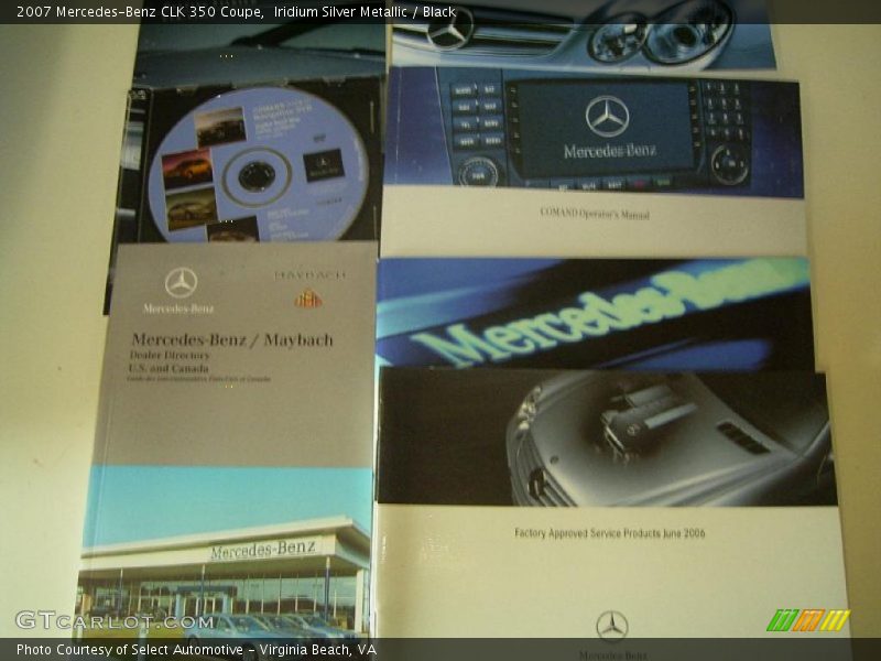 Iridium Silver Metallic / Black 2007 Mercedes-Benz CLK 350 Coupe