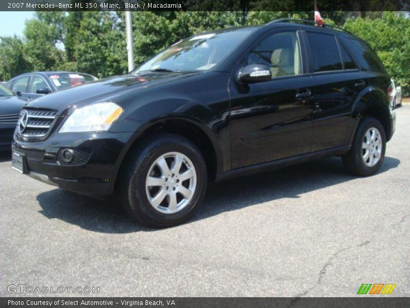 Black / Macadamia 2007 Mercedes-Benz ML 350 4Matic