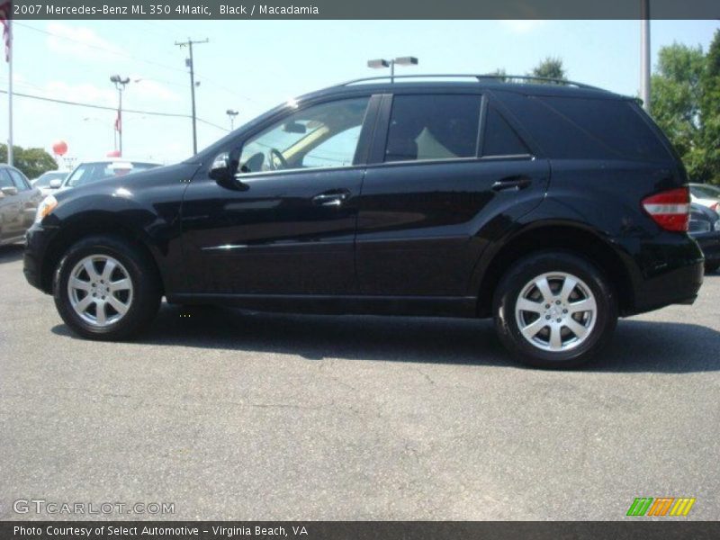 Black / Macadamia 2007 Mercedes-Benz ML 350 4Matic