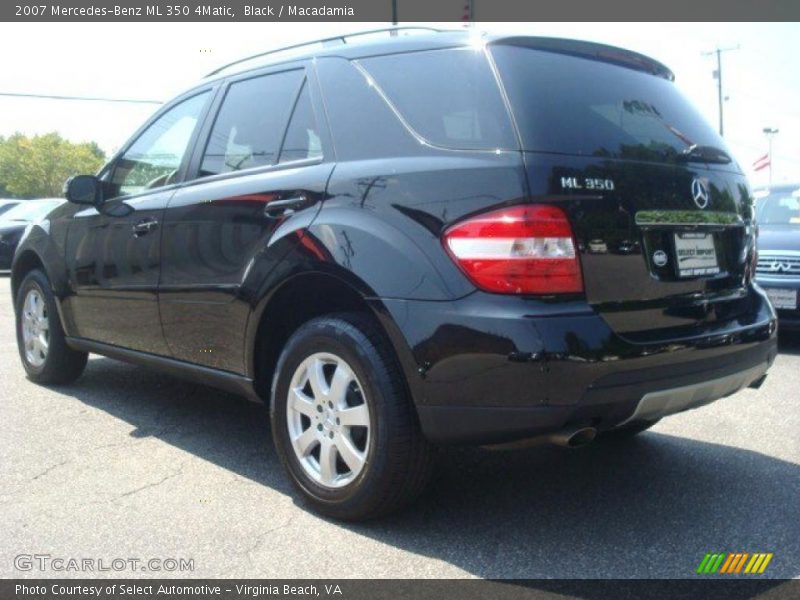 Black / Macadamia 2007 Mercedes-Benz ML 350 4Matic