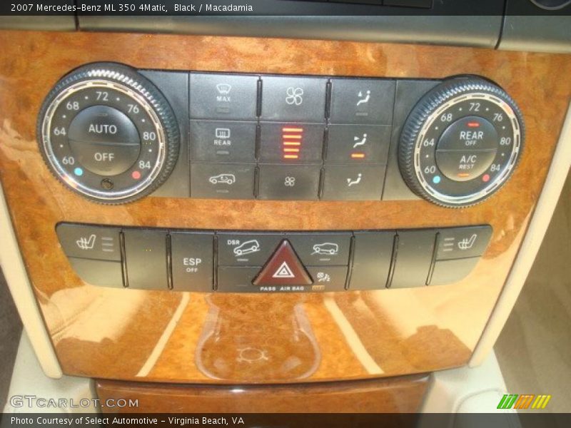 Black / Macadamia 2007 Mercedes-Benz ML 350 4Matic