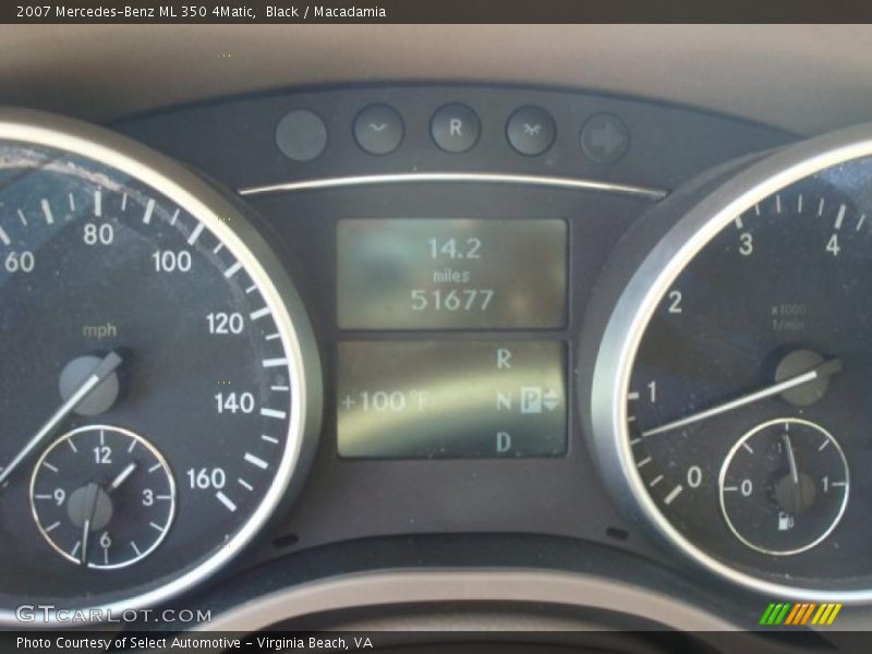Black / Macadamia 2007 Mercedes-Benz ML 350 4Matic