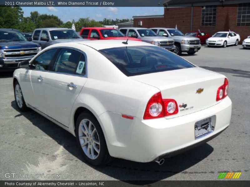 White Diamond Tricoat / Ebony 2011 Chevrolet Malibu LTZ