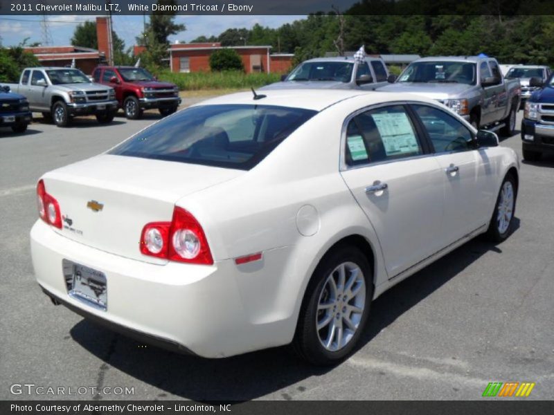 White Diamond Tricoat / Ebony 2011 Chevrolet Malibu LTZ
