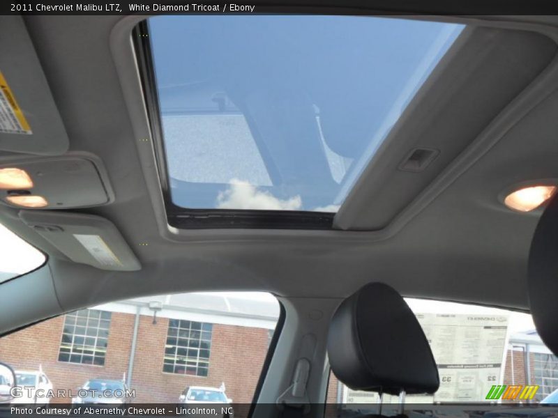 White Diamond Tricoat / Ebony 2011 Chevrolet Malibu LTZ