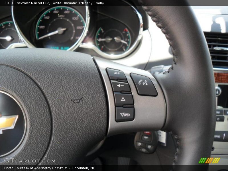 White Diamond Tricoat / Ebony 2011 Chevrolet Malibu LTZ