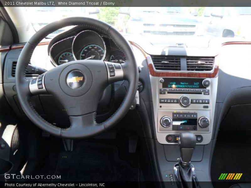White Diamond Tricoat / Ebony 2011 Chevrolet Malibu LTZ
