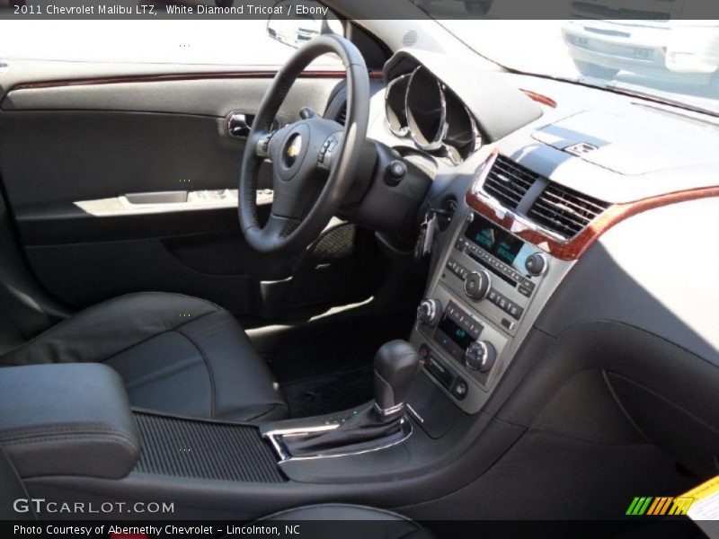 White Diamond Tricoat / Ebony 2011 Chevrolet Malibu LTZ