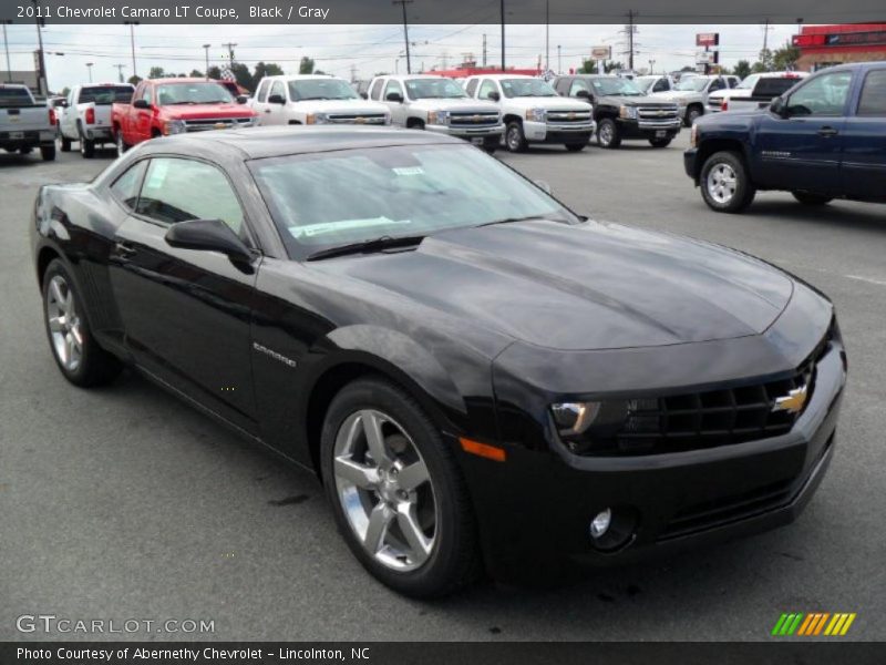 Black / Gray 2011 Chevrolet Camaro LT Coupe
