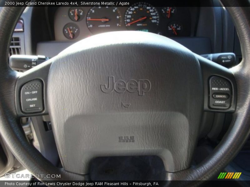 Silverstone Metallic / Agate 2000 Jeep Grand Cherokee Laredo 4x4