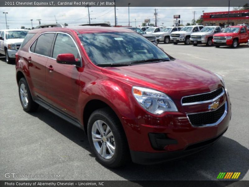 Cardinal Red Metallic / Jet Black 2011 Chevrolet Equinox LT
