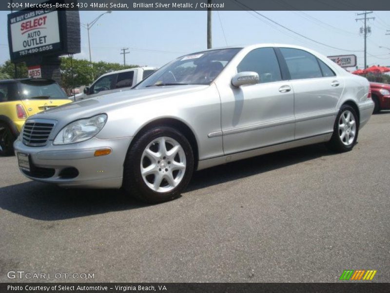 Brilliant Silver Metallic / Charcoal 2004 Mercedes-Benz S 430 4Matic Sedan