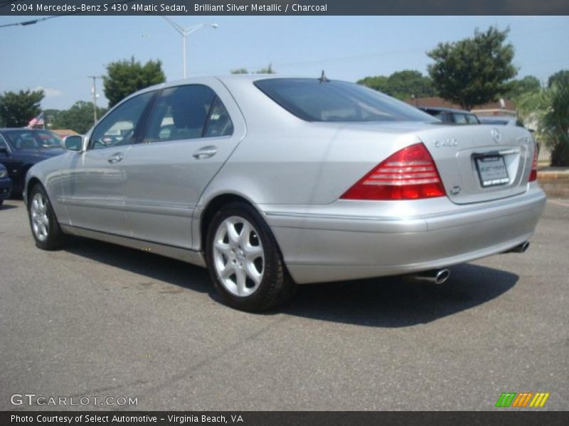 Brilliant Silver Metallic / Charcoal 2004 Mercedes-Benz S 430 4Matic Sedan
