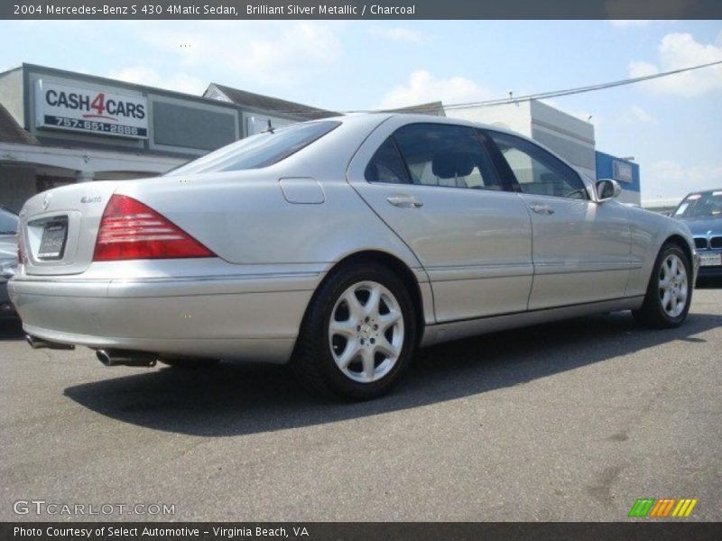Brilliant Silver Metallic / Charcoal 2004 Mercedes-Benz S 430 4Matic Sedan