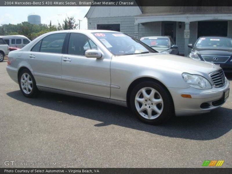 Brilliant Silver Metallic / Charcoal 2004 Mercedes-Benz S 430 4Matic Sedan