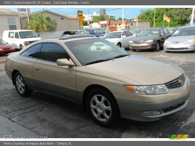 Gold Dust Metallic / Ivory 2002 Toyota Solara SE V6 Coupe