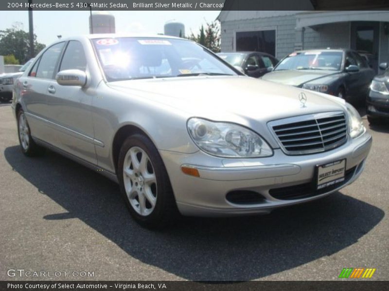 Brilliant Silver Metallic / Charcoal 2004 Mercedes-Benz S 430 4Matic Sedan