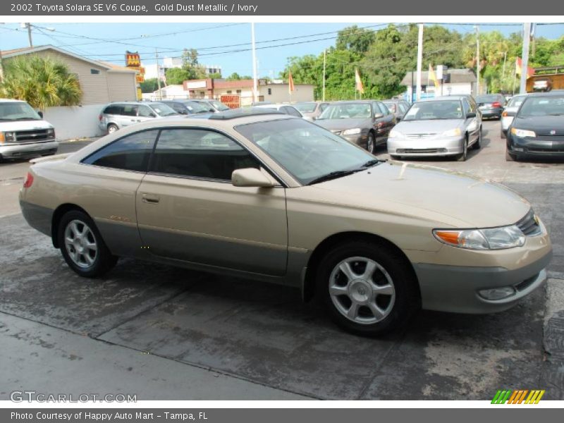 Gold Dust Metallic / Ivory 2002 Toyota Solara SE V6 Coupe