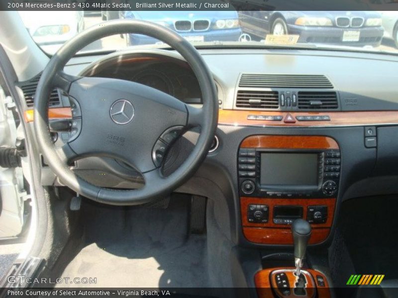 Brilliant Silver Metallic / Charcoal 2004 Mercedes-Benz S 430 4Matic Sedan