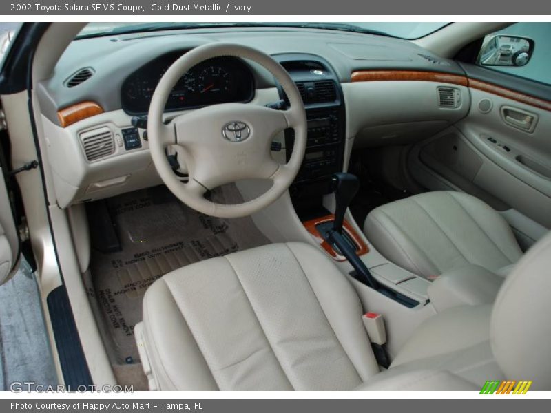 Gold Dust Metallic / Ivory 2002 Toyota Solara SE V6 Coupe