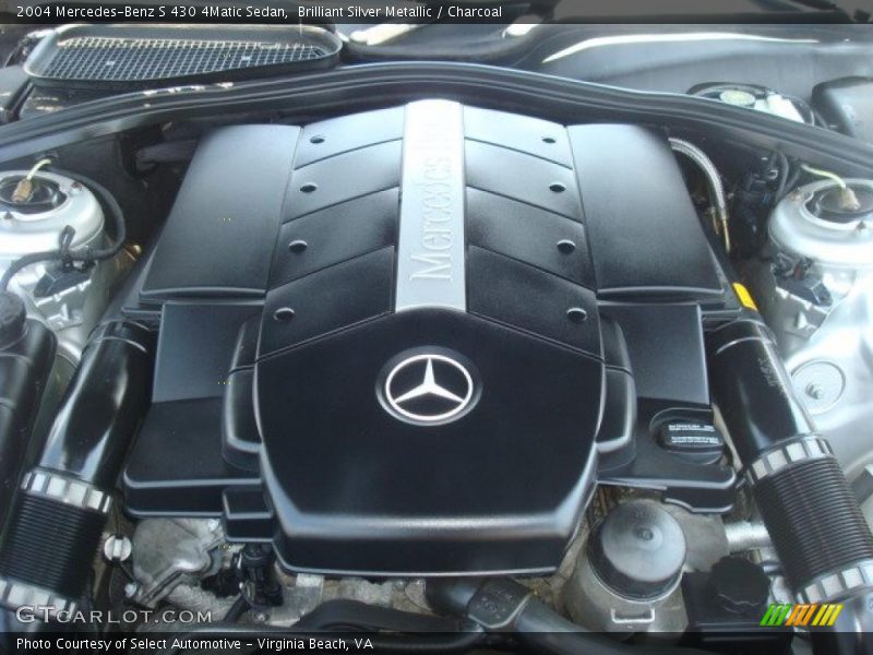 Brilliant Silver Metallic / Charcoal 2004 Mercedes-Benz S 430 4Matic Sedan