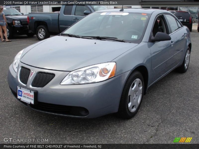 Blue Gold Crystal Metallic / Ebony Black 2008 Pontiac G6 Value Leader Sedan