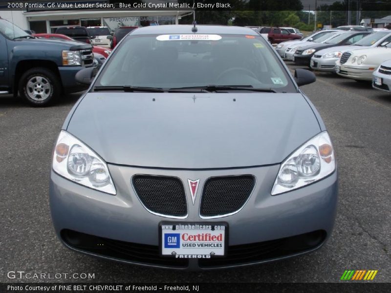 Blue Gold Crystal Metallic / Ebony Black 2008 Pontiac G6 Value Leader Sedan