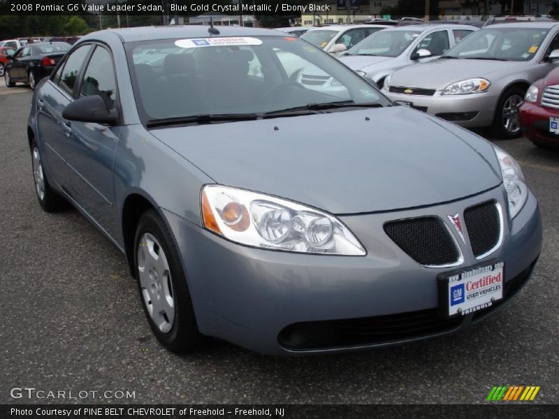 Blue Gold Crystal Metallic / Ebony Black 2008 Pontiac G6 Value Leader Sedan